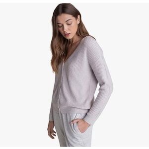 Barefoot Dreams Ribbed V Neck Cardigan